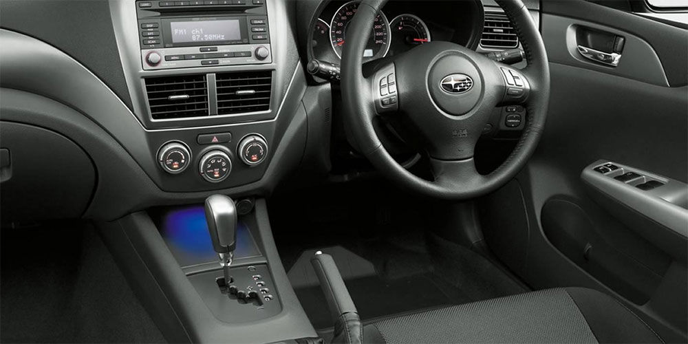 2008 subaru impreza inside