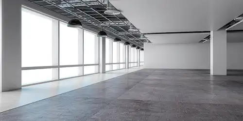 Empty building space
