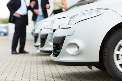 business cars in yard