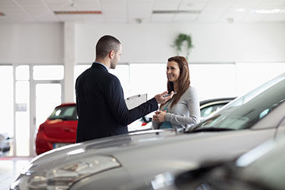 car dealer selling car