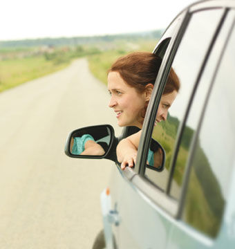 hanging out the window