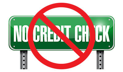 no credit check car loan banned sign