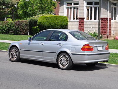 private seller car in front of house