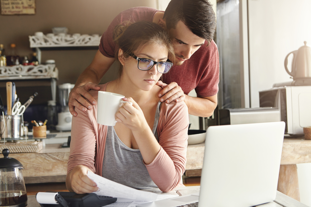 couple checking borrowing power 2017